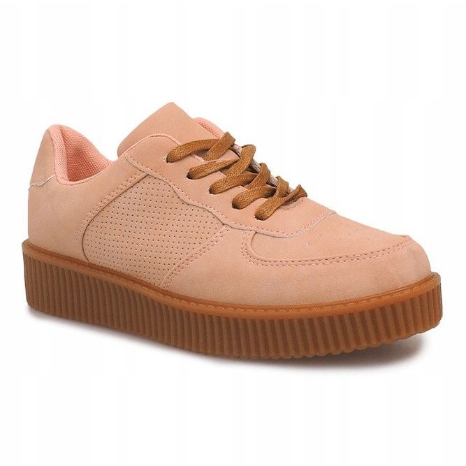 Cizme Creepers Pe Platforma Nud HBK1015 bej 1
