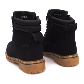 Cizme izolate din lemn H88B Negru 2 Cizme izolate din lemn H88B Negru 2