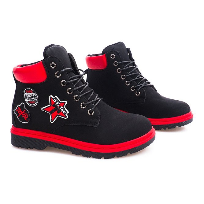 Cizme izolate din lemn SJ1679-1 Negru 2