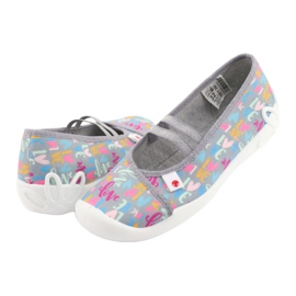 Încălțăminte pentru copii Befado 116Y261 albastru roz gri verde galben 4