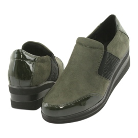 Pantofi cu toc Sergio Leone 225 olive negru verde 4