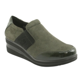 Pantofi cu toc Sergio Leone 225 olive negru verde 1