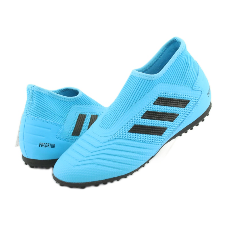 Ghete de fotbal Adidas Predator 19.3 Ll Tf Jr EF9041 albastru 3
