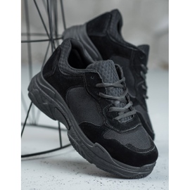 SHELOVET Încălțăminte sport cu șiret negru 2
