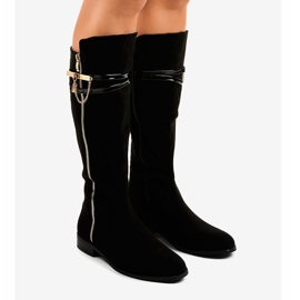 Cizme calde negre 7570-PG negru 1