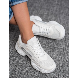 SHELOVET Pantofi sport textile alb 1