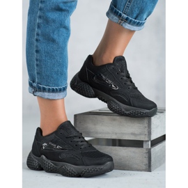 SHELOVET Pantofi sport textile negru 1