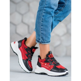 SHELOVET Pantofi de sport roșu multicolor 1