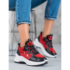 SHELOVET Pantofi de sport roșu multicolor 2