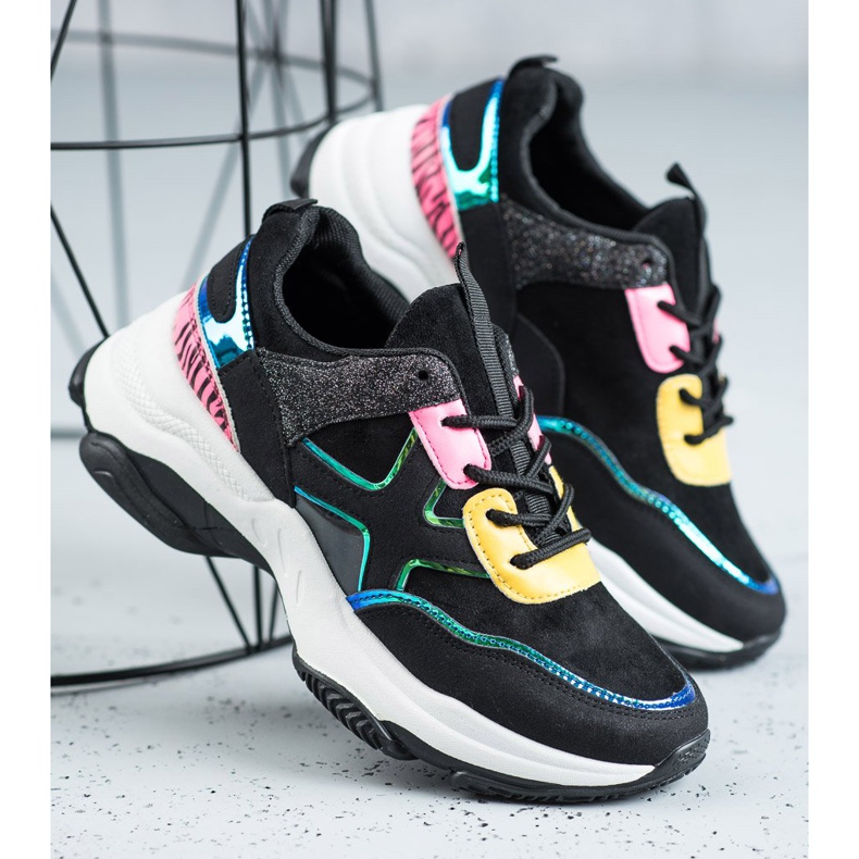 SHELOVET Pantofi sport la modă negru 1