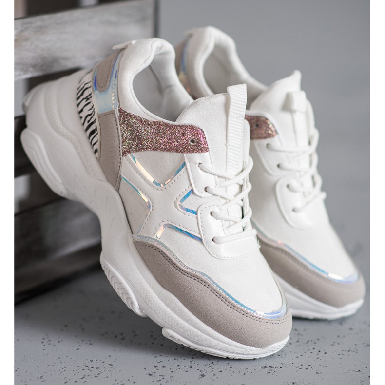 SHELOVET Pantofi sport la modă alb 2