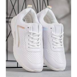 SHELOVET Pantofi sport albi 2