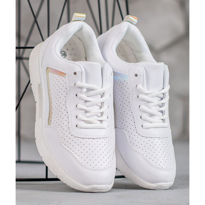 SHELOVET Pantofi sport albi 2