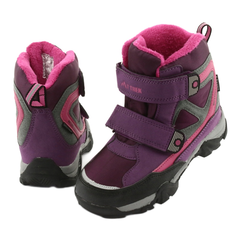 Ghete cu velcro MtTrek cu membrană 18-501-011 violet roz gri 3