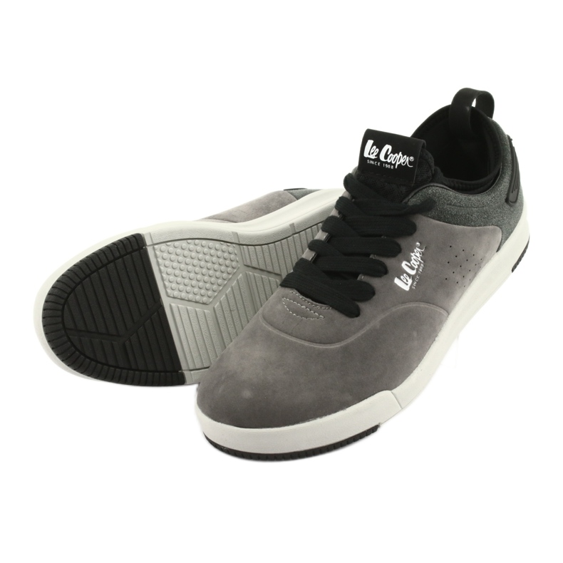 Pantofi gri Lee Cooper 19-29-051B negru 4