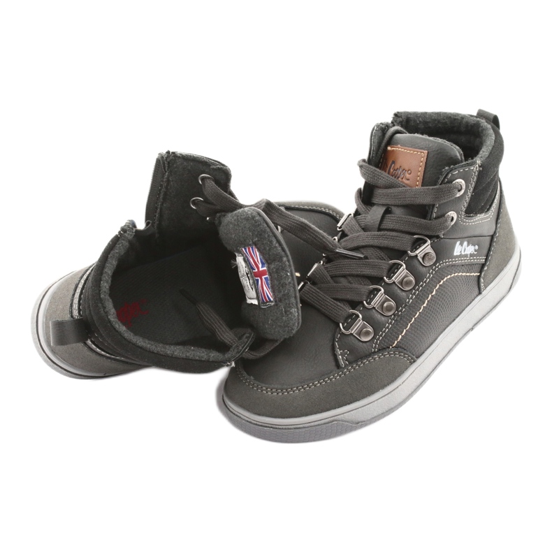 Lee Cooper Pantofi sporturi înalte pentru copii 19-29-081 gri 5