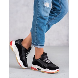 SHELOVET Pantofi sport pentru femei negru 1