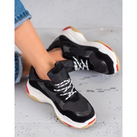 SHELOVET Pantofi sport pentru femei negru 2