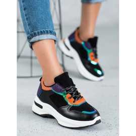 SHELOVET Adidași casual negru 1