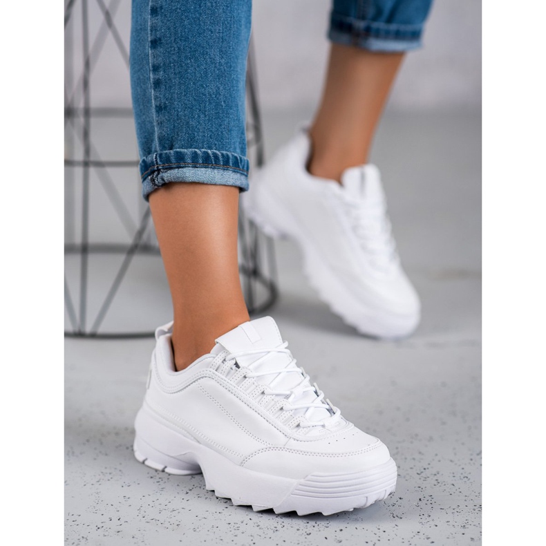 SHELOVET Pantofi sport la modă alb 2