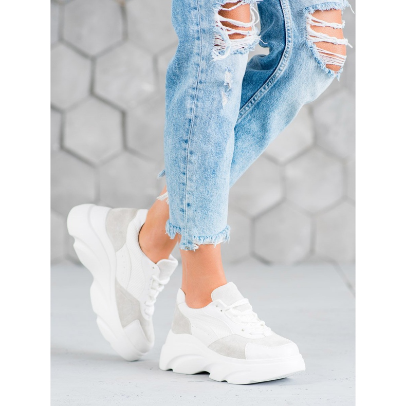 Seastar Încălțăminte sport pe platformă alb 1