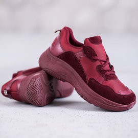 SHELOVET Pantofi sport Burgundy roșu 1 SHELOVET Pantofi sport Burgundy roșu 1