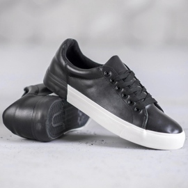 Bestelle Adidași din piele ecologică negru 1