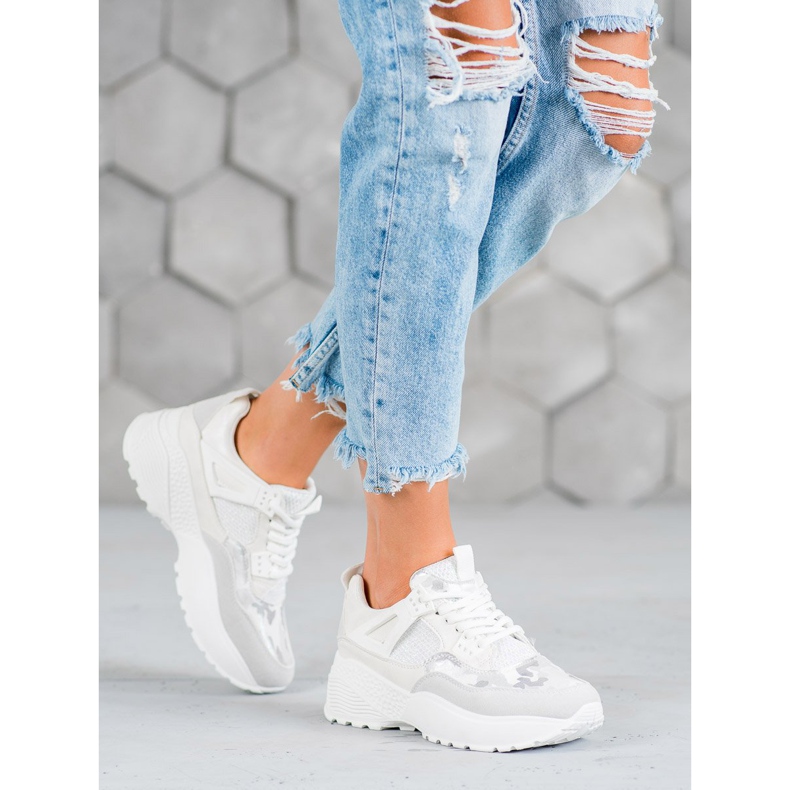 SHELOVET Adidași albi Moro 1