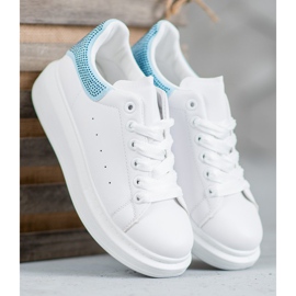 Yes Mile Pantofi sport cu cristale alb 1