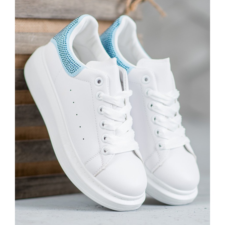 Yes Mile Pantofi sport cu cristale alb 1 Yes Mile Pantofi sport cu cristale alb 1