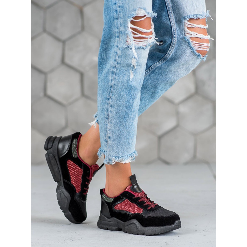 Muto Încălțăminte sport strălucitoare negru 1