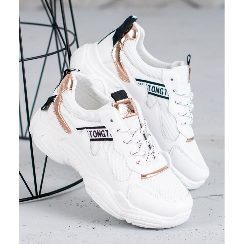 SHELOVET Încălțăminte sport confortabilă alb 2