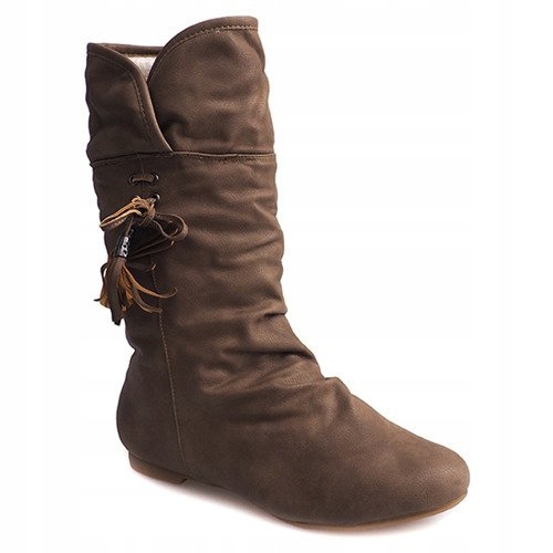 Cizme calde Saszki XQ38 Cizme kaki verde 2