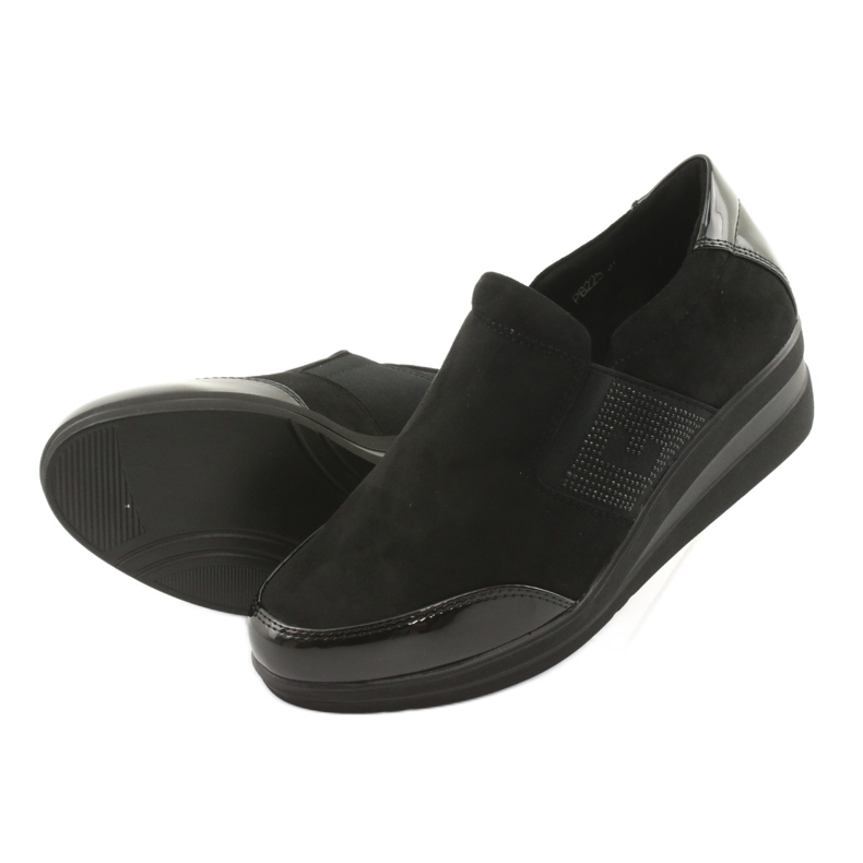 Pantofi negri pe pană Sergio Leone 225 negru 4