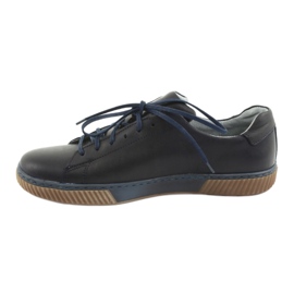 Riko Pantofi din piele pentru bărbați 893 Navy Blue albastru 2