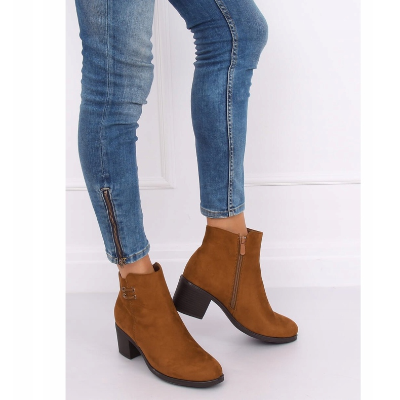 Camel 8B982 Cizme cu toc înalt Camel maro 2