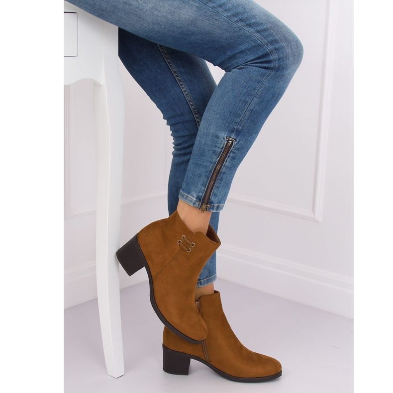 Camel 8B982 Cizme cu toc înalt Camel maro 1