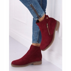Cizme Maroon 8B908 Wine Jodhpur roșu 1 Cizme Maroon 8B908 Wine Jodhpur roșu 1