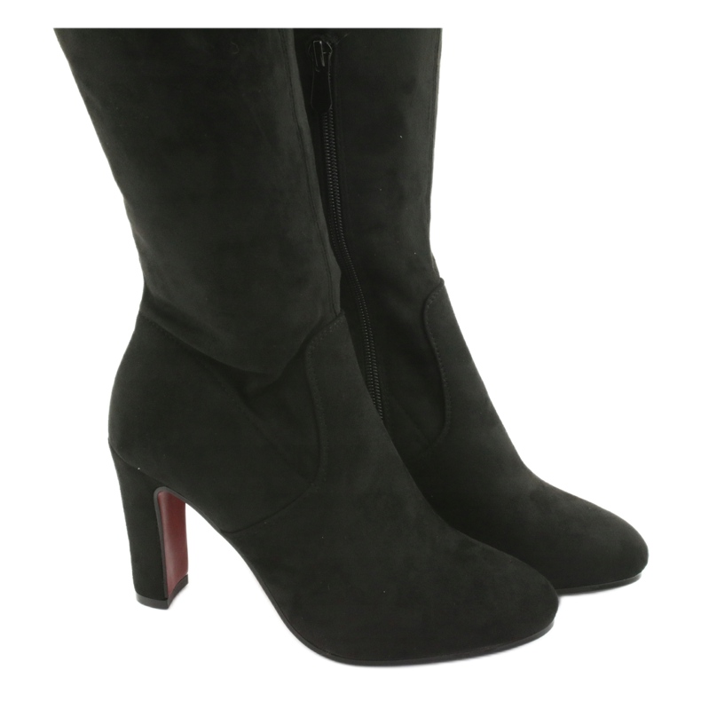 Cizme întinse negre peste genunchi Filippo 996 negru 4 Cizme întinse negre peste genunchi Filippo 996 negru 4