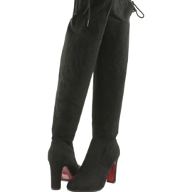 Cizme întinse negre peste genunchi Filippo 996 negru 3 Cizme întinse negre peste genunchi Filippo 996 negru 3