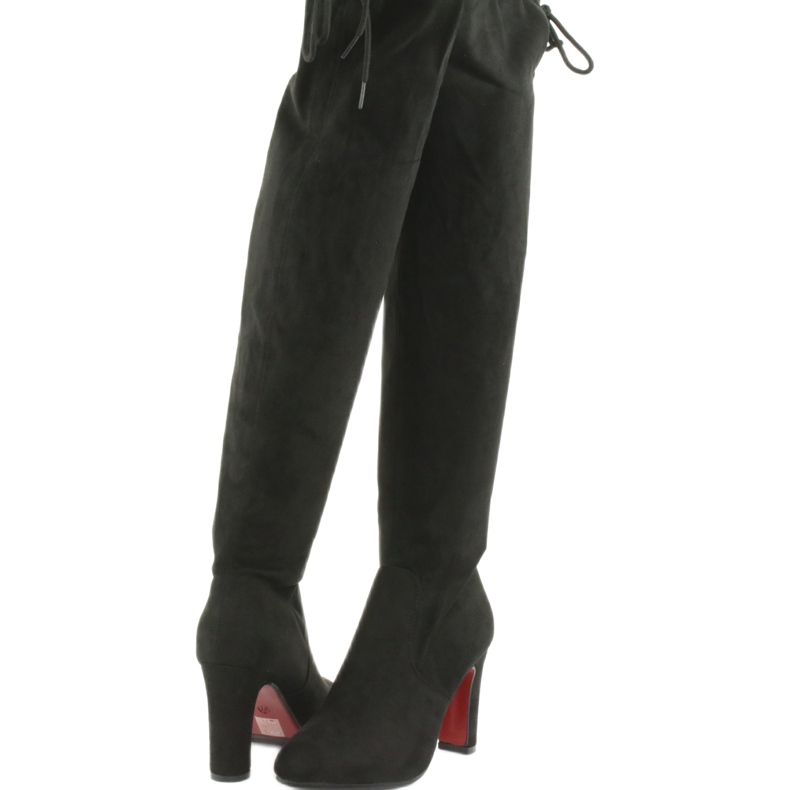 Cizme întinse negre peste genunchi Filippo 996 negru 3