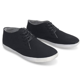 Adidași înalți la modă 3232 negri negru 3