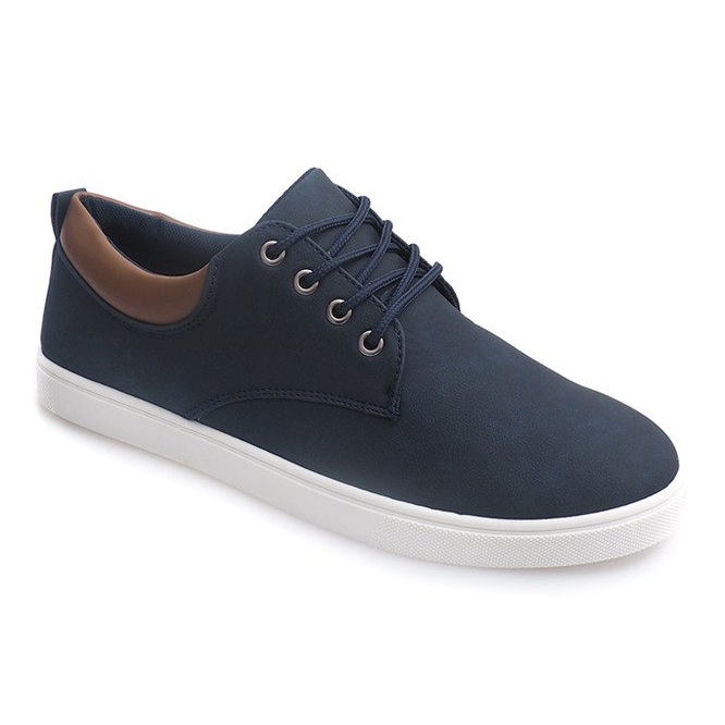Adidași casual pentru bărbați 655 Blue Navy albastru marin 1