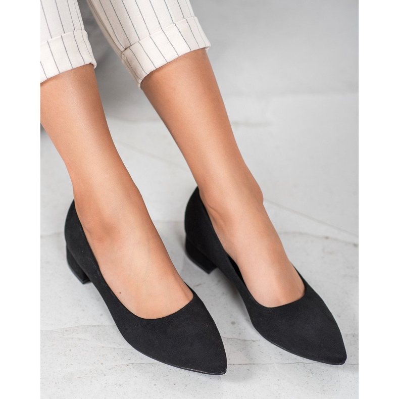 Seastar Pompe cu toc plat negru 1