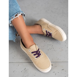 SHELOVET Adidași confortabili maro 1