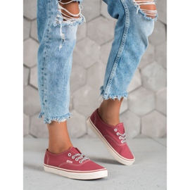 SHELOVET Adidași confortabili roșu 2