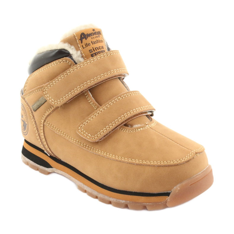 American Club Cizme din velcro American ES camel maro multicolor 1 American Club Cizme din velcro American ES camel maro multicolor 1