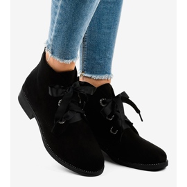 Cizme din piele de căprioară negre K123 negru 2 Cizme din piele de căprioară negre K123 negru 2