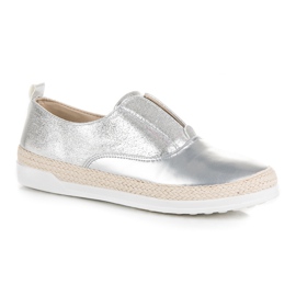 Espadrile de argint gri 2