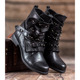 GISICODE Pantofi Rock Cu Perle negru 3